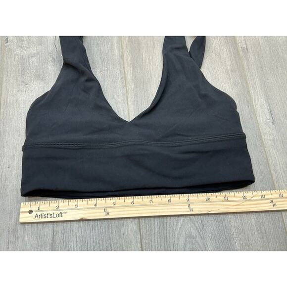 Lululemon Womens Sports Bra Align V-Neck Light Support A/B Cup Yoga Black Size 6 - Picture 7 of 8